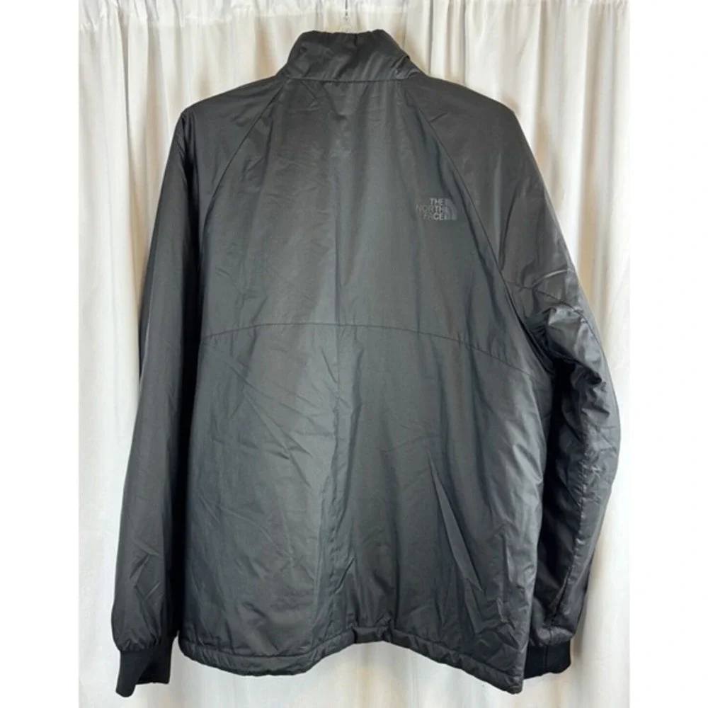The North Face Black Quilted Puffer Jacket Full Zip Mock Neck L Gorpcore 63-11‎